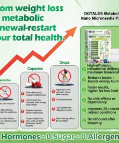 DOTALE® NAD+ Moringa Berberine AMPK Support Nano Microneedle Patch