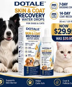 DOTALE™ Skin & Coat Recovery Water Drops for Dogs and Cats