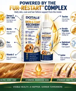 DOTALE™ Skin & Coat Recovery Water Drops for Dogs and Cats